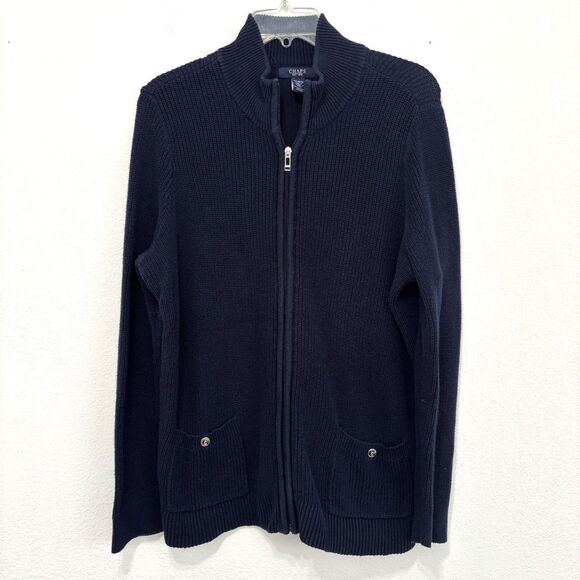 Chaps Womens Preppy Cardigan Sweater 1X Academia Old Money Career Corpcore - Picture 1 of 7